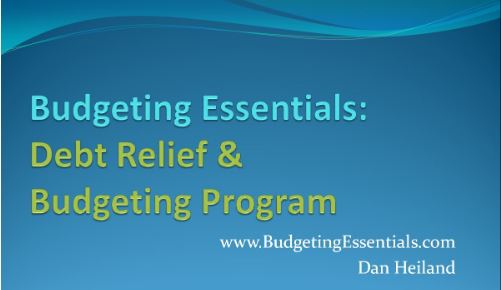 Budgeting Essentials: Debt Relief & Budgeting Program